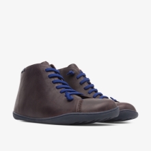 Camper Peu Mens Ankle Boots US-15185 Dark Brown USA Stockists